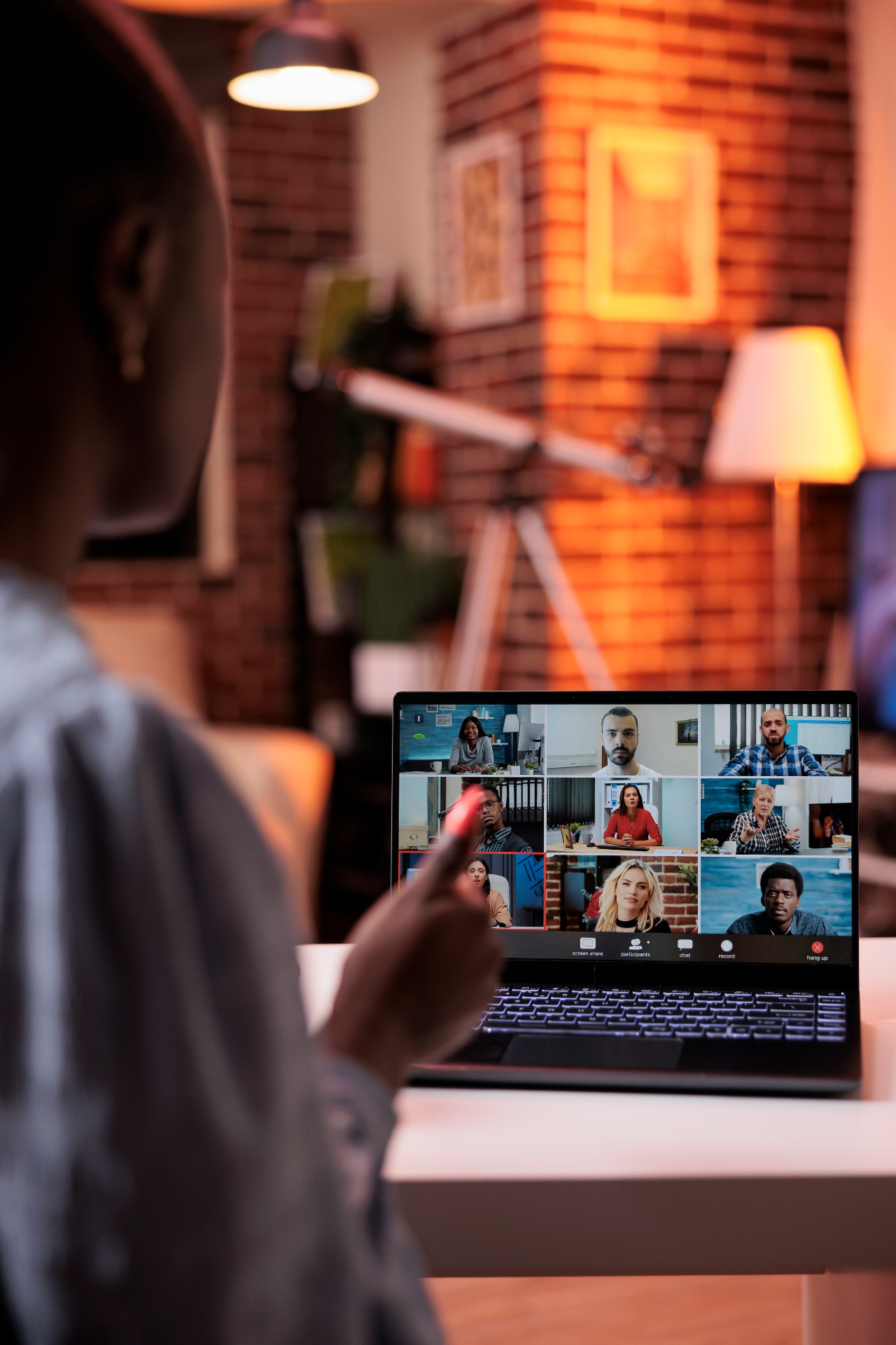 Global cohort connecting over a video meeting