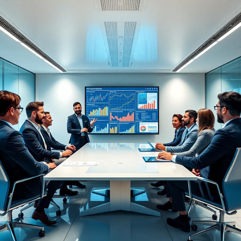 Industry leaders in a meeting