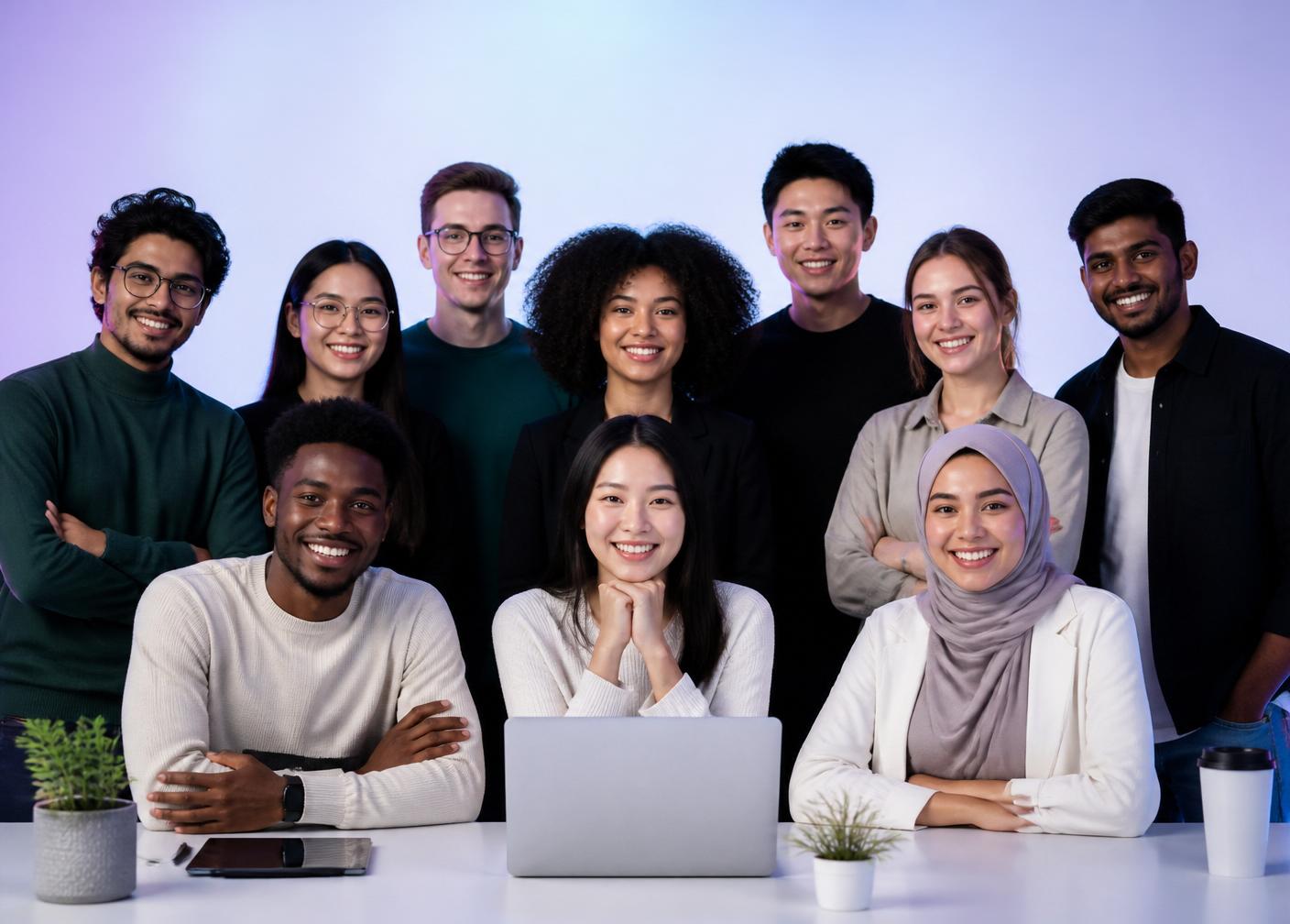 Diverse, multicultural learners and professionals in the BrandMo community